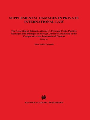 cover image of Supplemental Damages in Private International Law